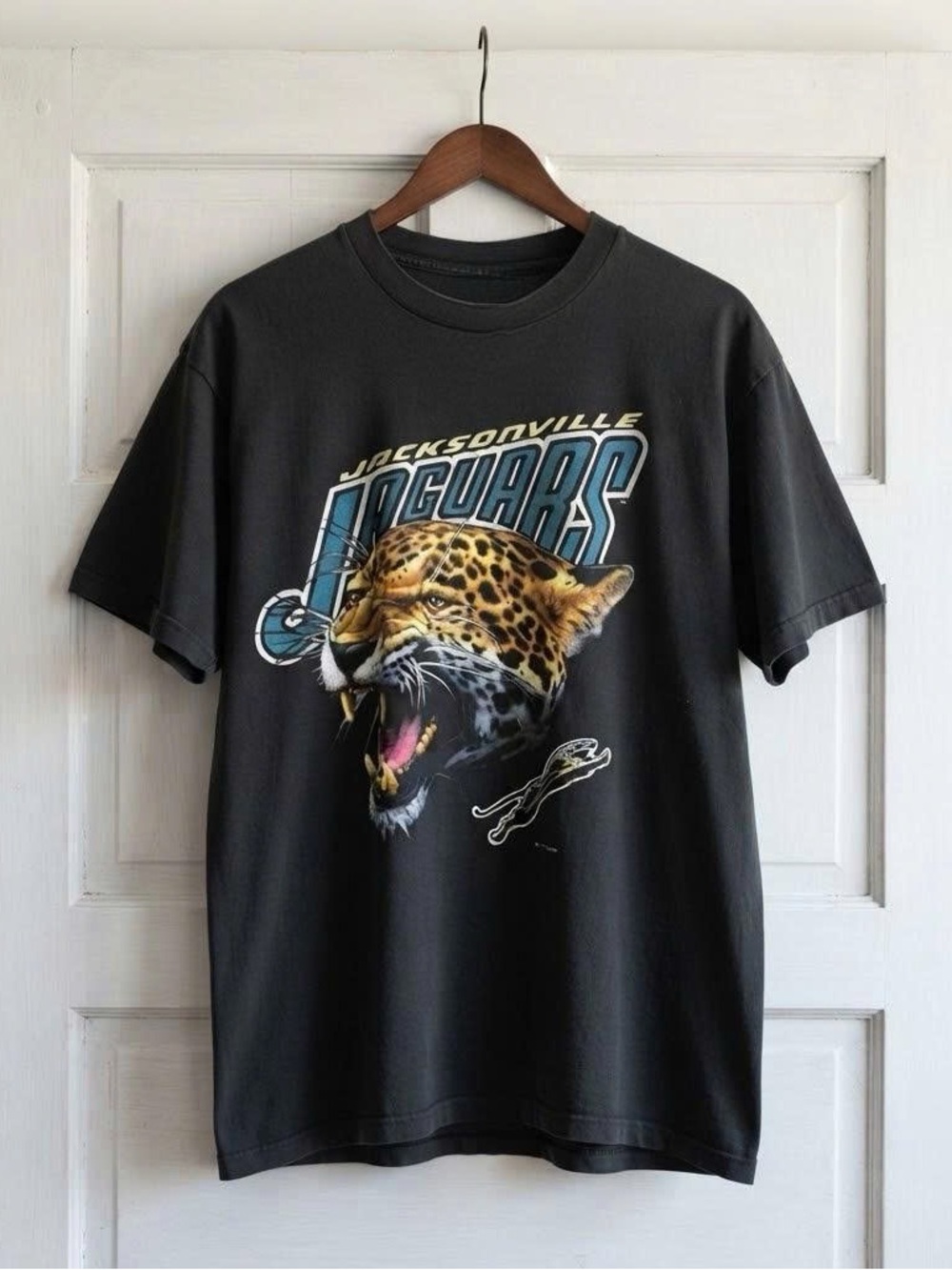 Retro Jacksonville Jaguars Black Graphic Tee Team Shirt